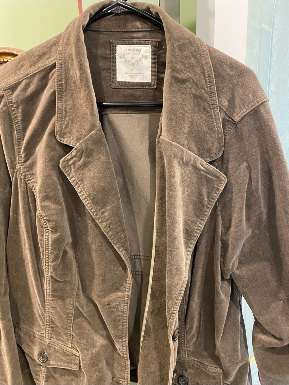 Women’s brown suede type jacket size 3X